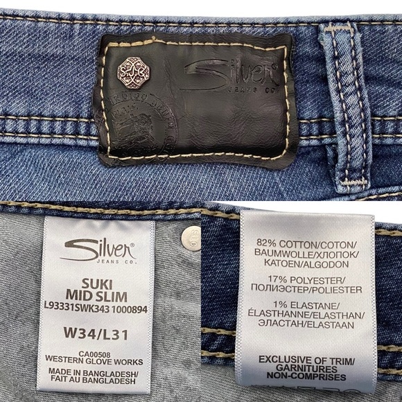 Silver Jeans Dark Blue Ankle Jeans - Picture 3 of 15